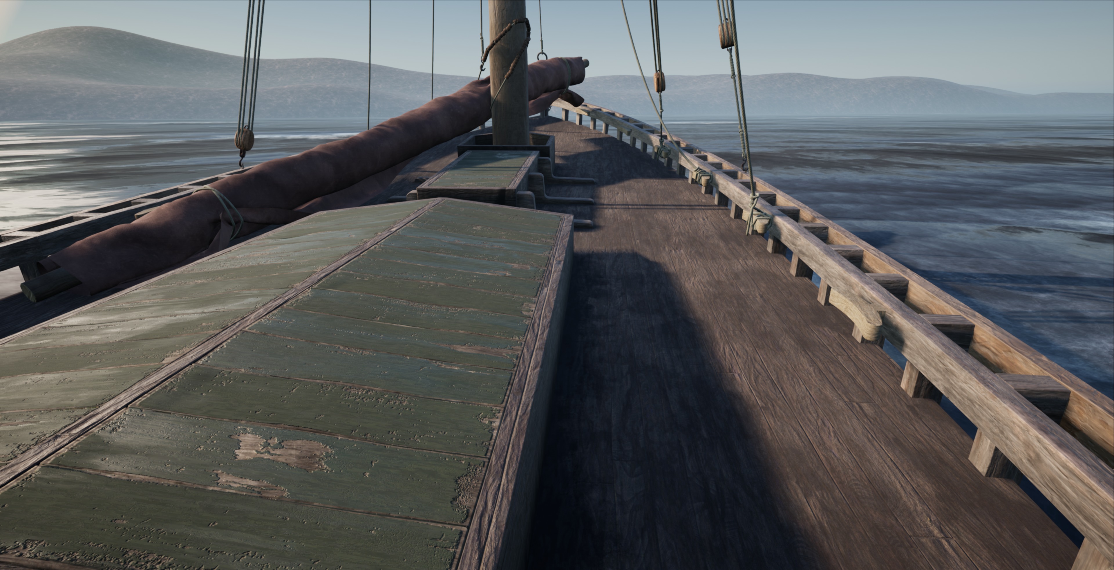 Sail boat Low-poly 3D model_8