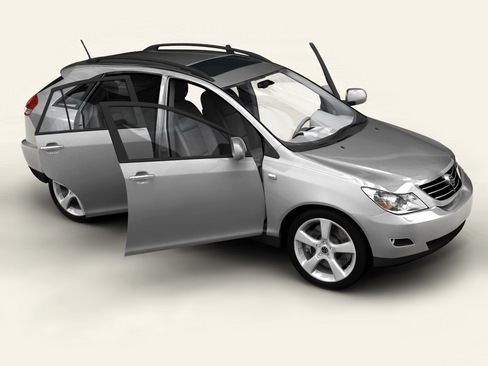 Generic Car SUV 3D model_4