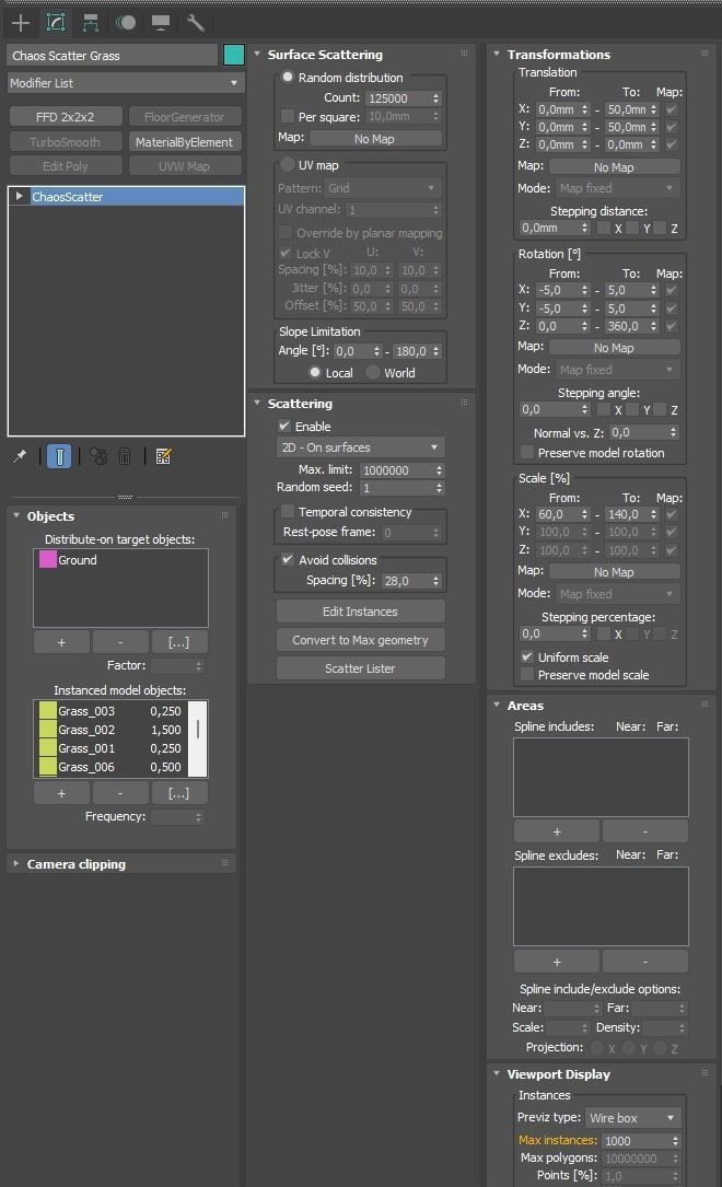 Patchy Green Grass 3D model_8