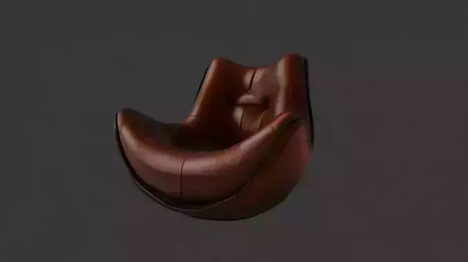 Modern Soft Leather Lounge Chair