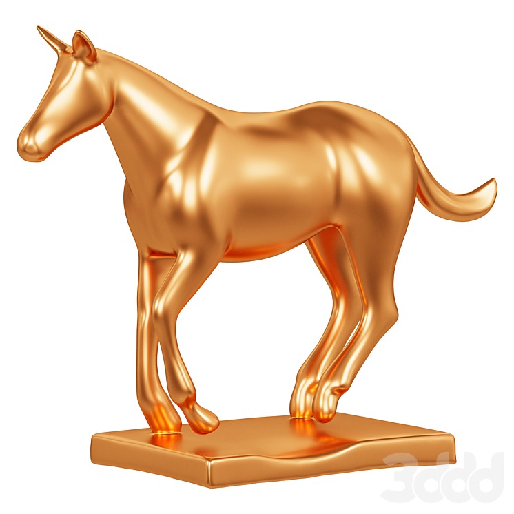 Horse Sculpture 3D model_2