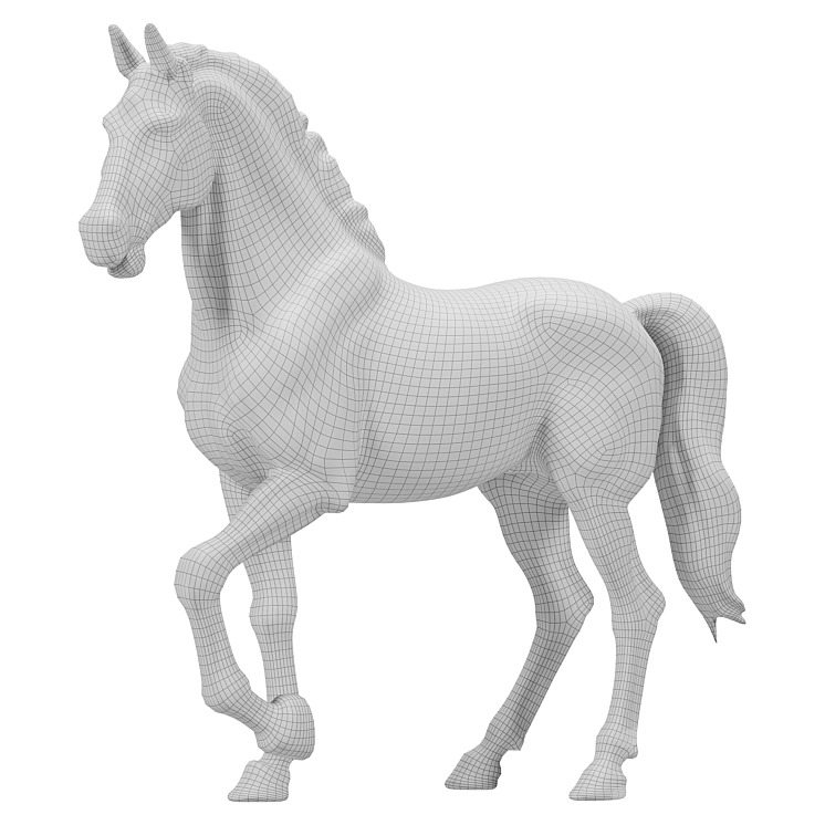  Horse Sculpture 3D model_2