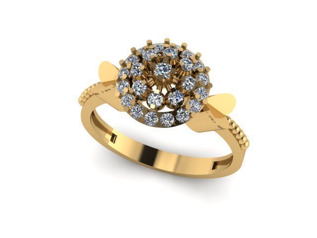 jewellery ring for daimonds 3D print model_3