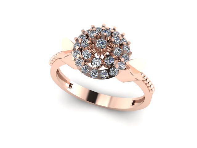 jewellery ring for daimonds 3D print model_5