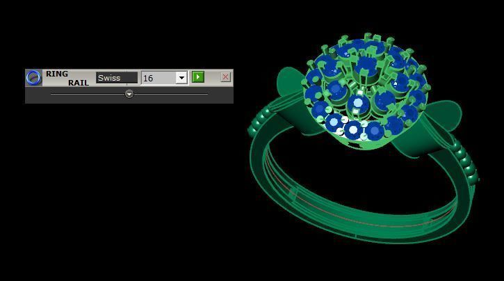 jewellery ring for daimonds 3D print model_18