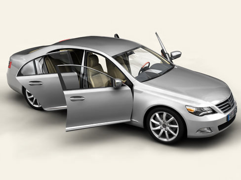 Generic Car Upper Class 3D model_4