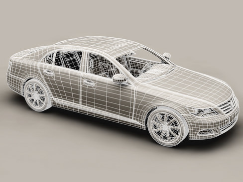 Generic Car Upper Class 3D model_8