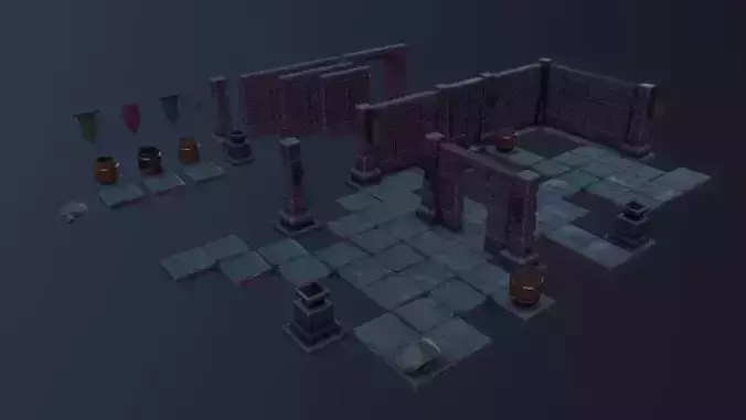Modular Dungeon Kit - Ultimate 3D Asset Pack