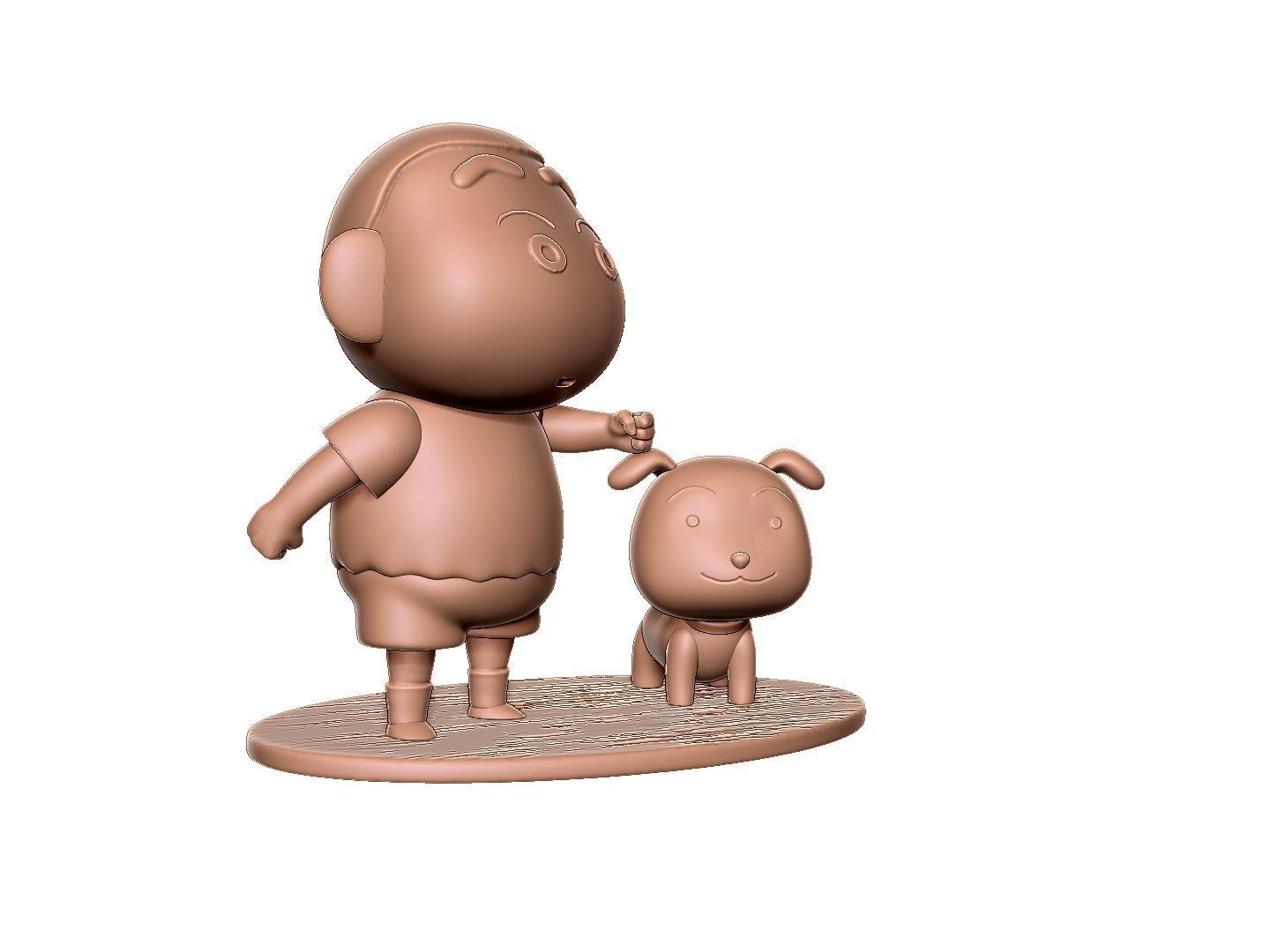 Crayon Shin-Chan for 3D printing STL 3D print model_6