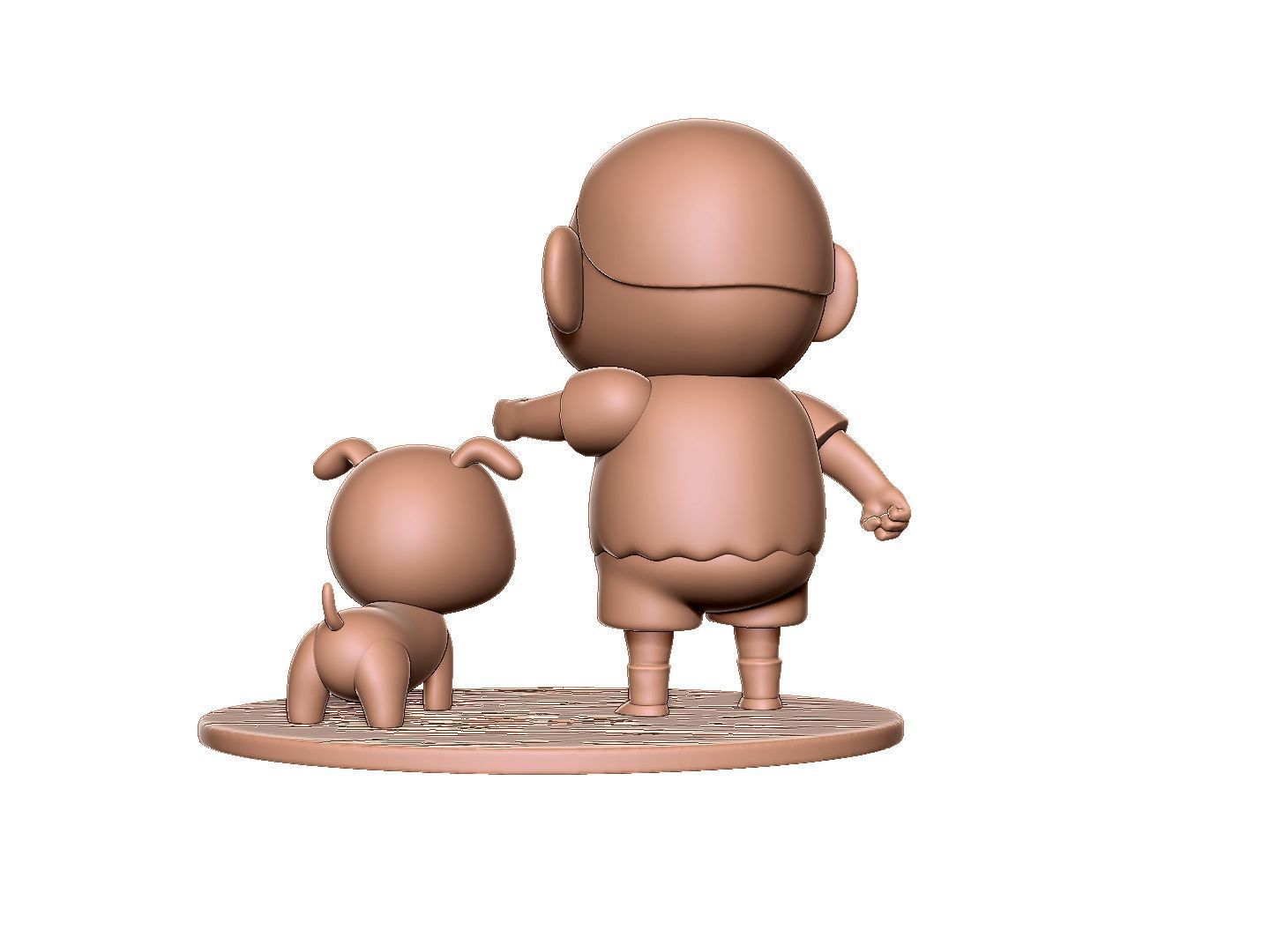 Crayon Shin-Chan for 3D printing STL 3D print model_3