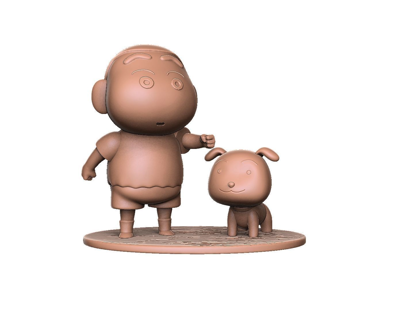 Crayon Shin-Chan for 3D printing STL 3D print model_1