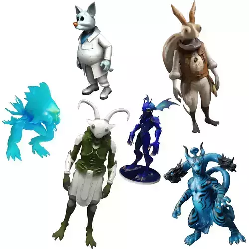 Fantasy Creature Collection - Alien Chronicles 3D print model
