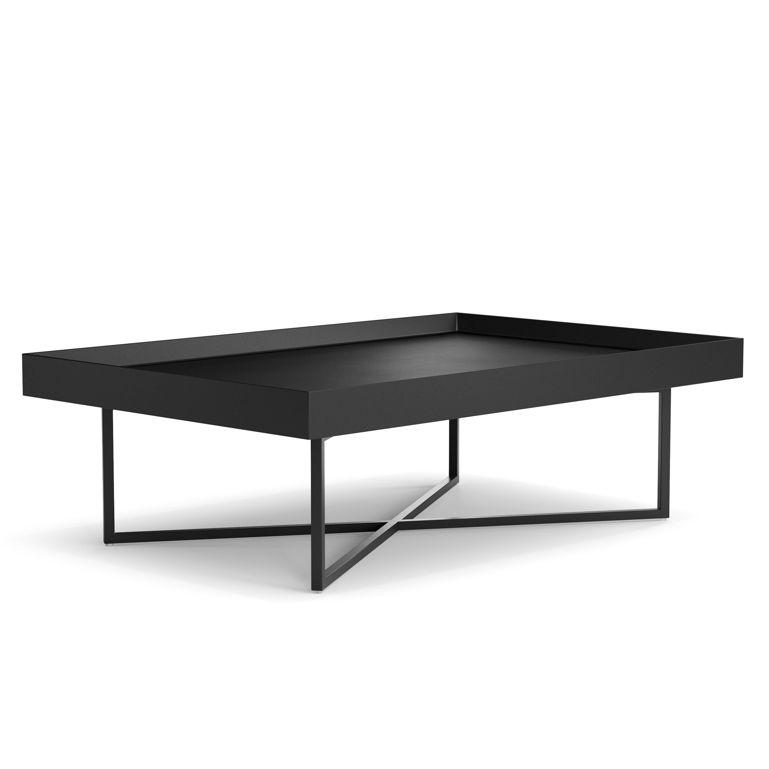 Coffee Table Dallagnese Slash Rectangular 3D model_5
