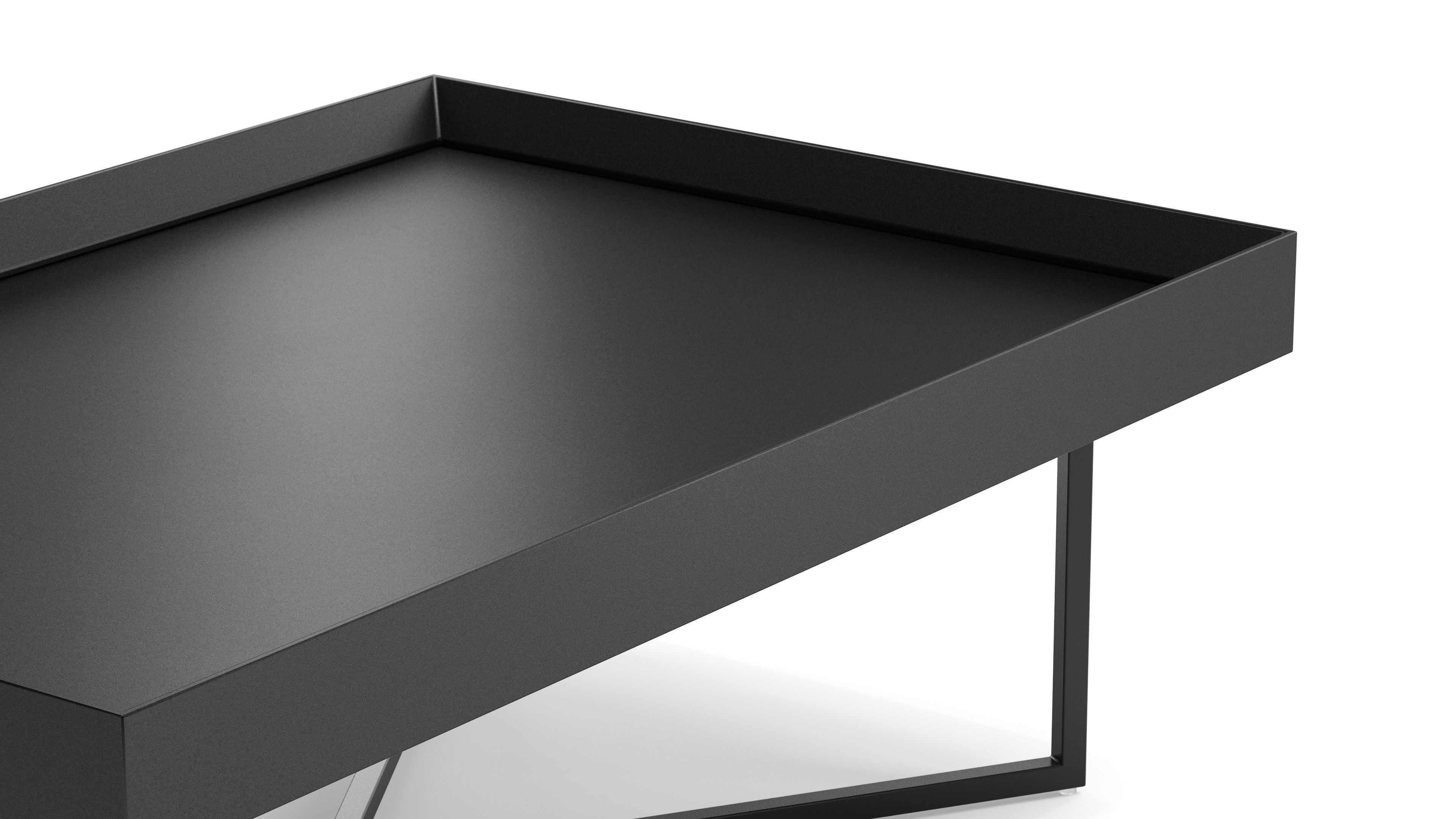 Coffee Table Dallagnese Slash Rectangular 3D model_1