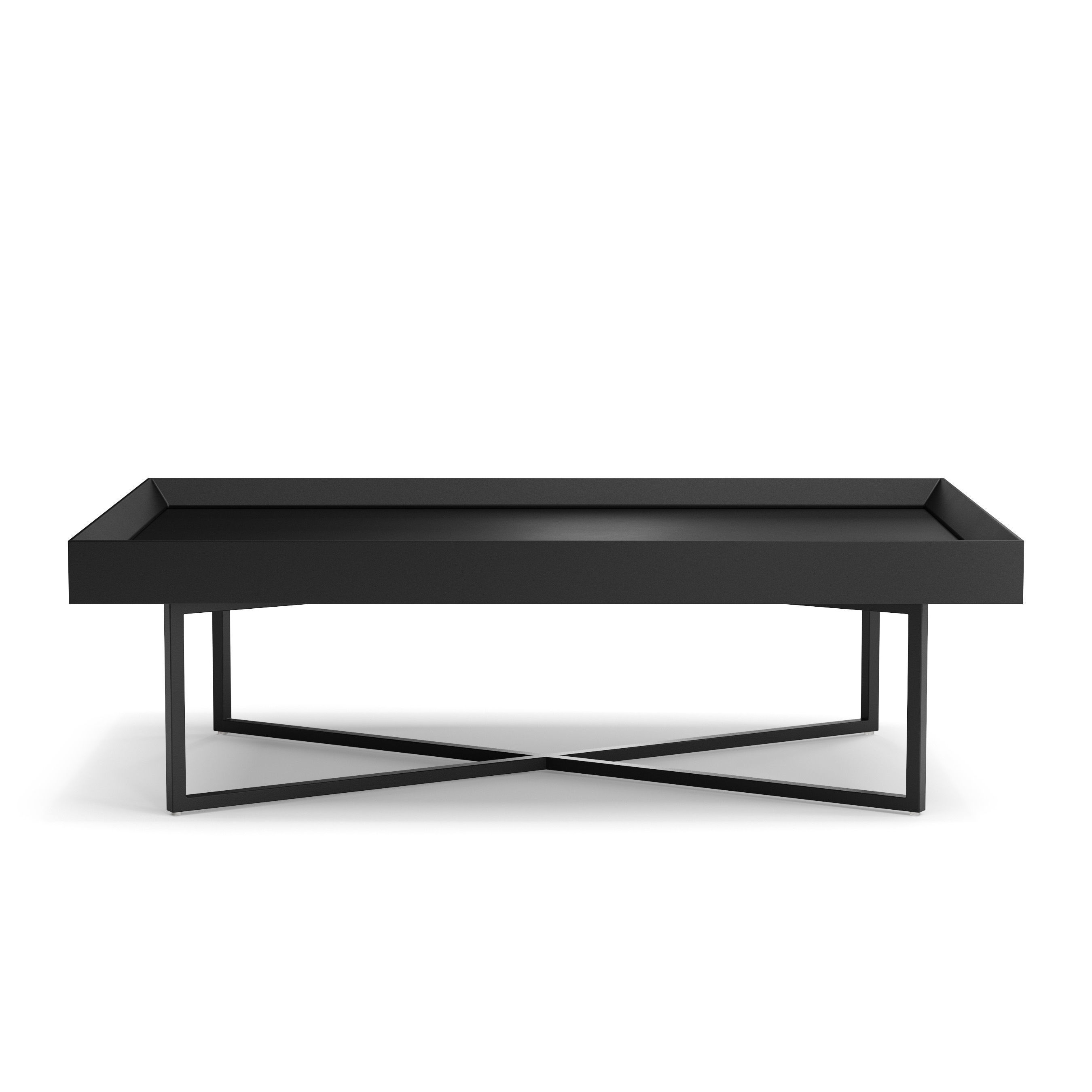 Coffee Table Dallagnese Slash Rectangular 3D model_4