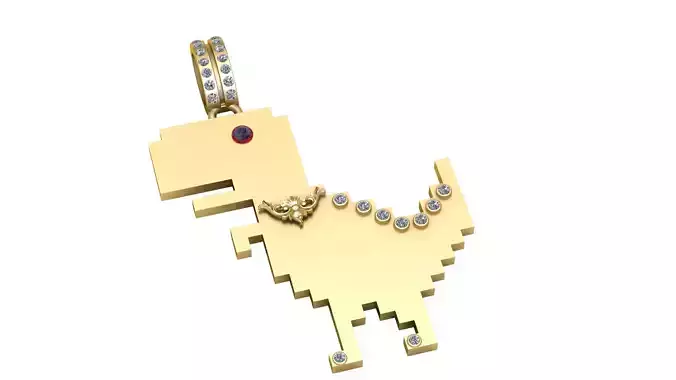 Offline Google Dinosaur 3D PRINTABLE MODLE 