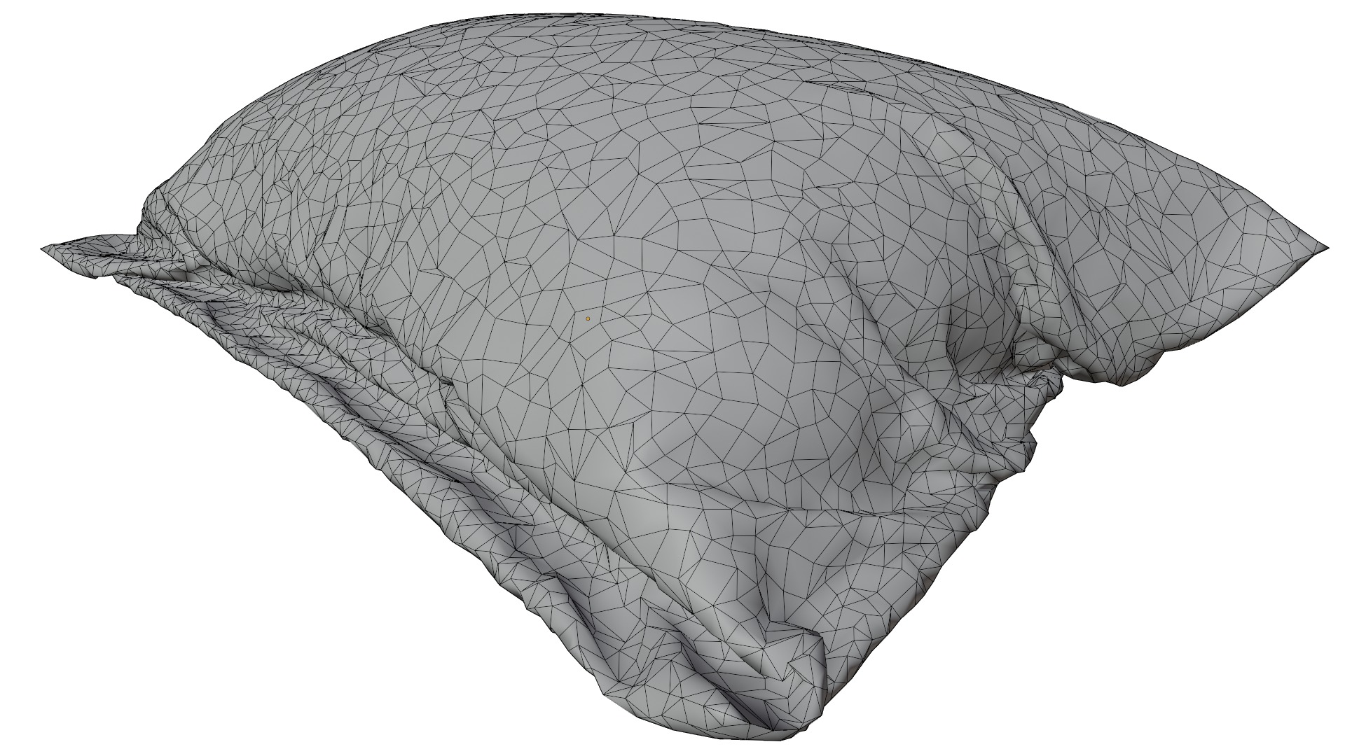 Pillow Low-poly 3D model_14