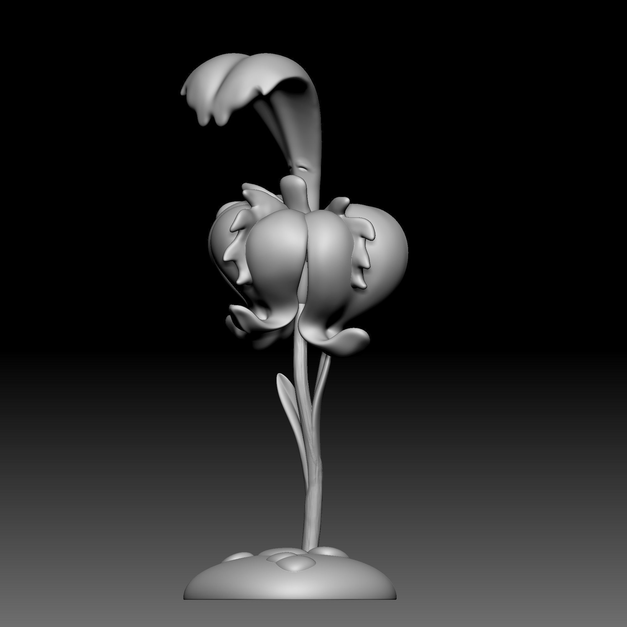Flower - Alice in Wonderland - 090 3D print model_11