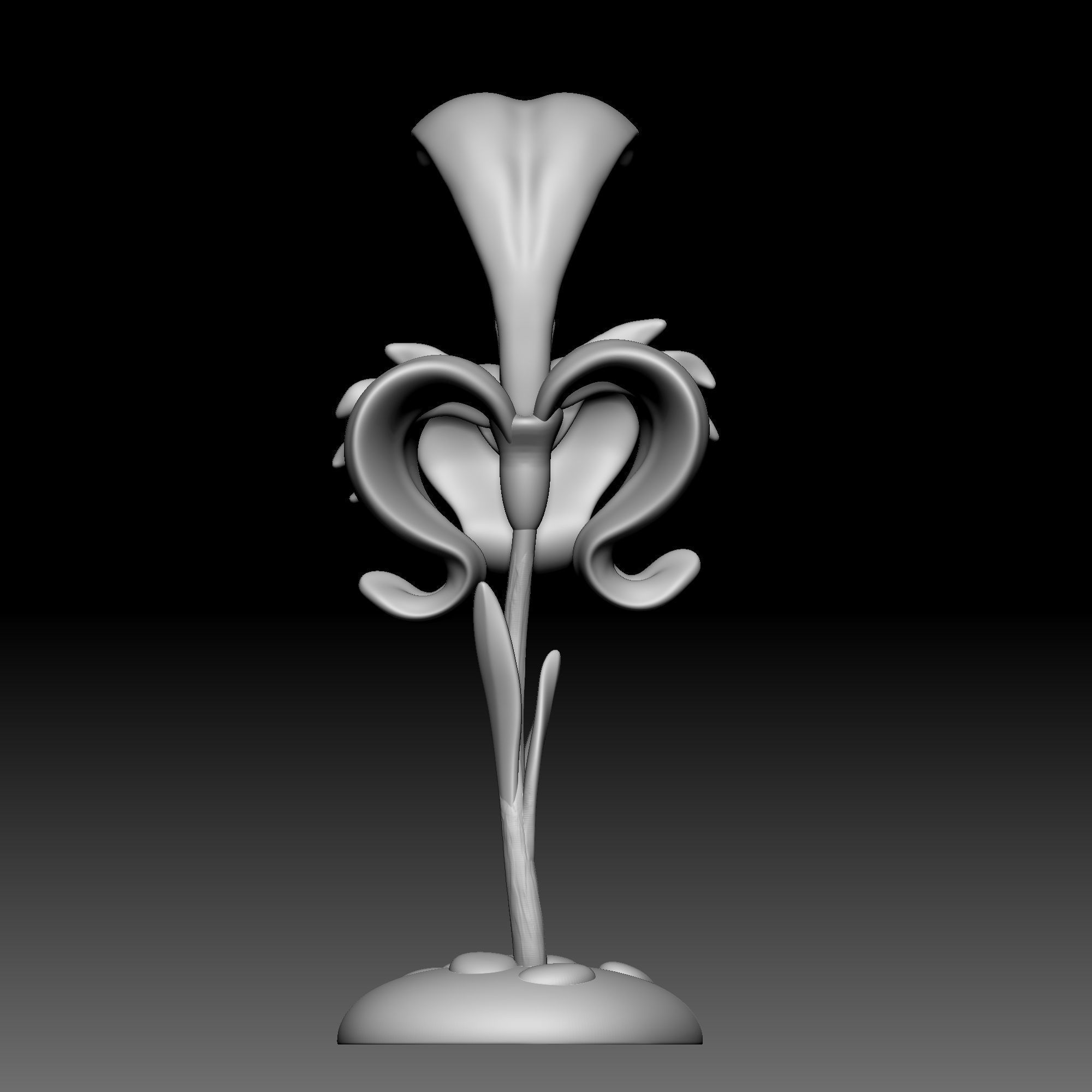 Flower - Alice in Wonderland - 090 3D print model_5