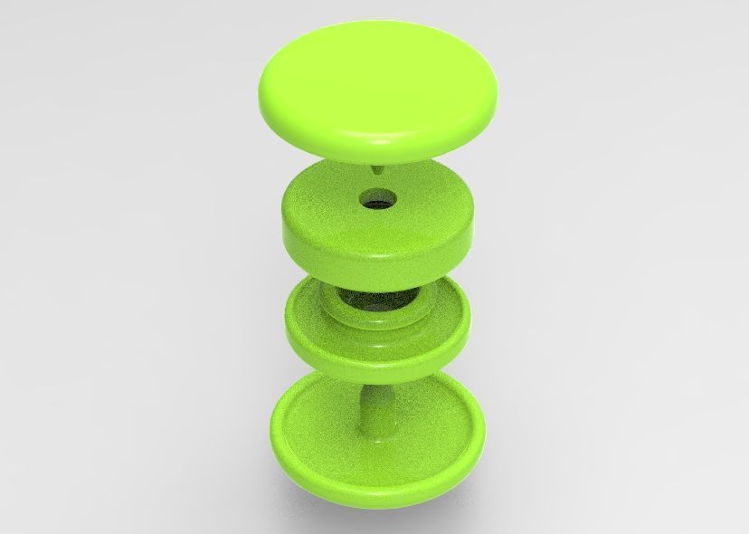 Stud Button or Snap Button 3D print model_44