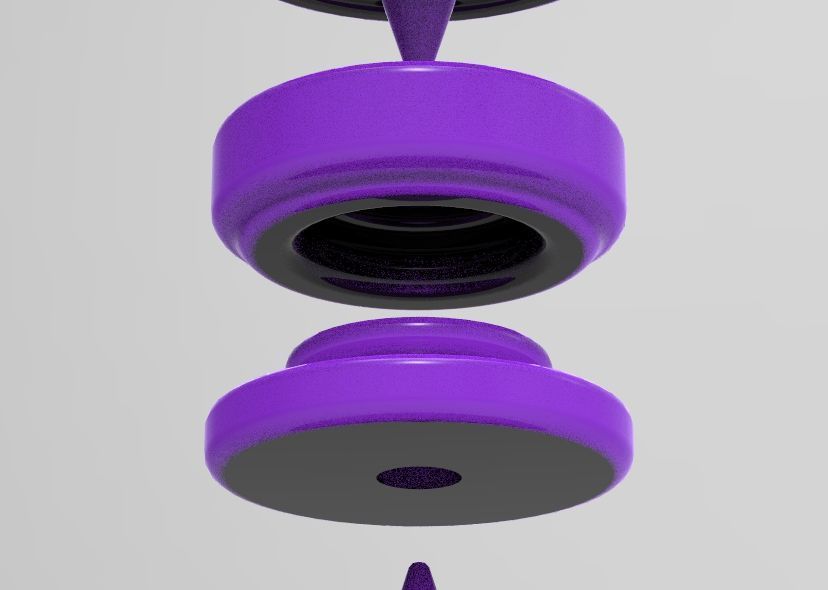 Stud Button or Snap Button 3D print model_42