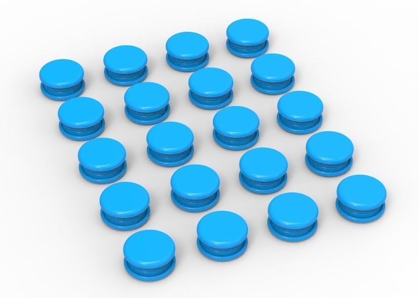 Stud Button or Snap Button 3D print model_60