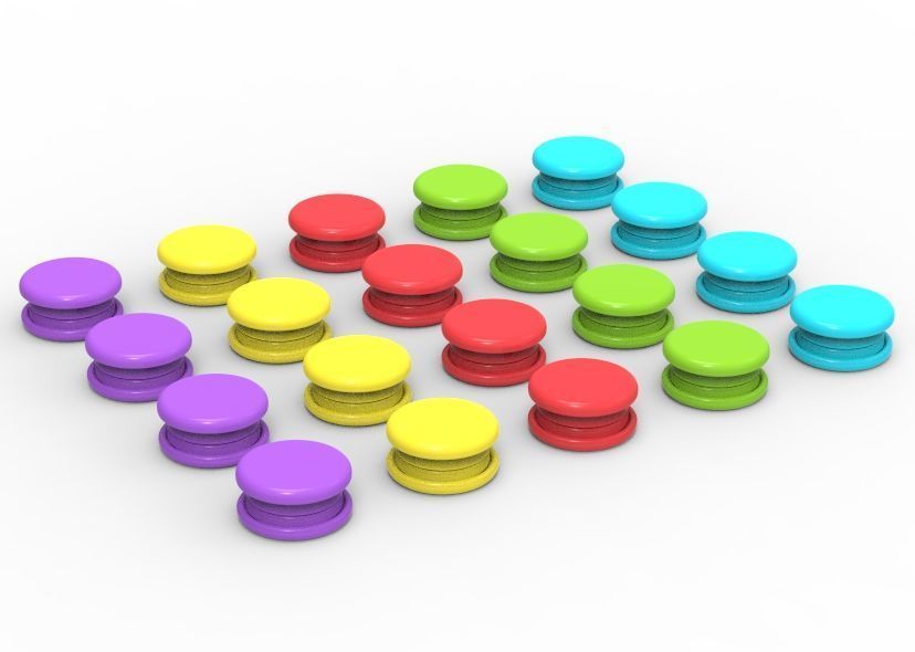 Stud Button or Snap Button 3D print model_58