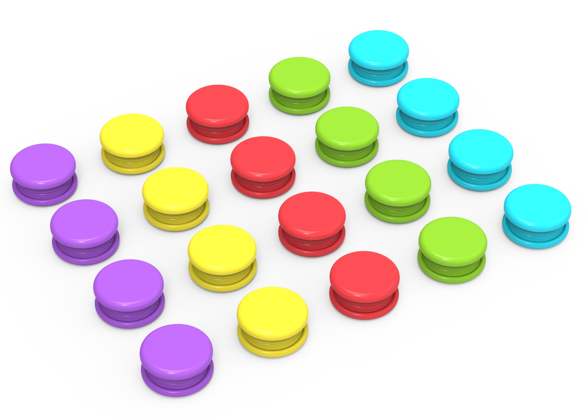 Stud Button or Snap Button 3D print model_67