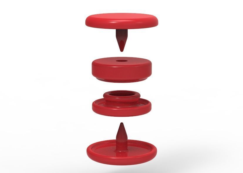Stud Button or Snap Button 3D print model_52