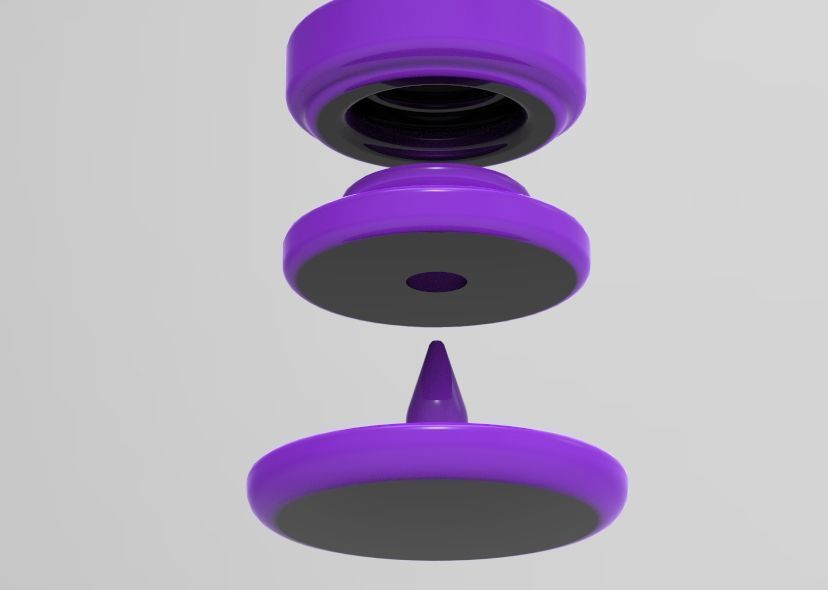 Stud Button or Snap Button 3D print model_38