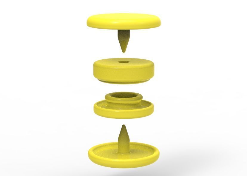 Stud Button or Snap Button 3D print model_50