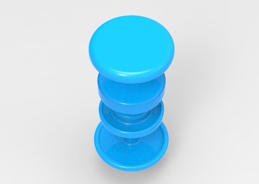 Stud Button or Snap Button 3D print model_47