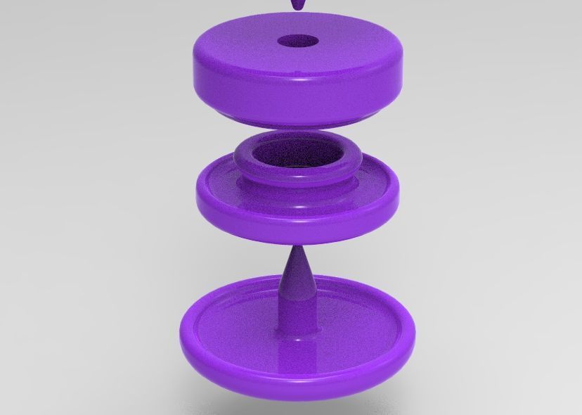 Stud Button or Snap Button 3D print model_48