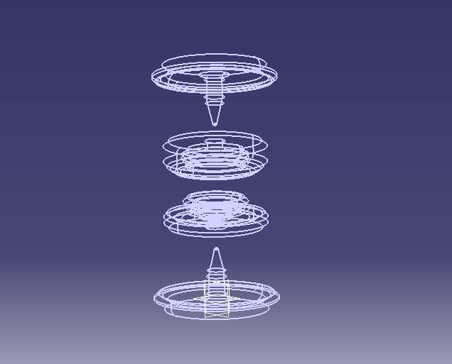 Stud Button or Snap Button 3D print model_21