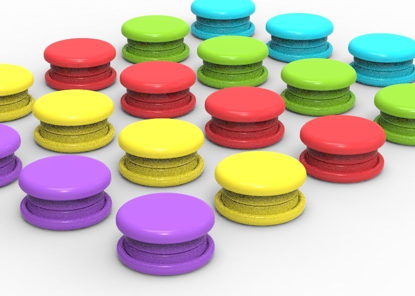 Stud Button or Snap Button 3D print model_4