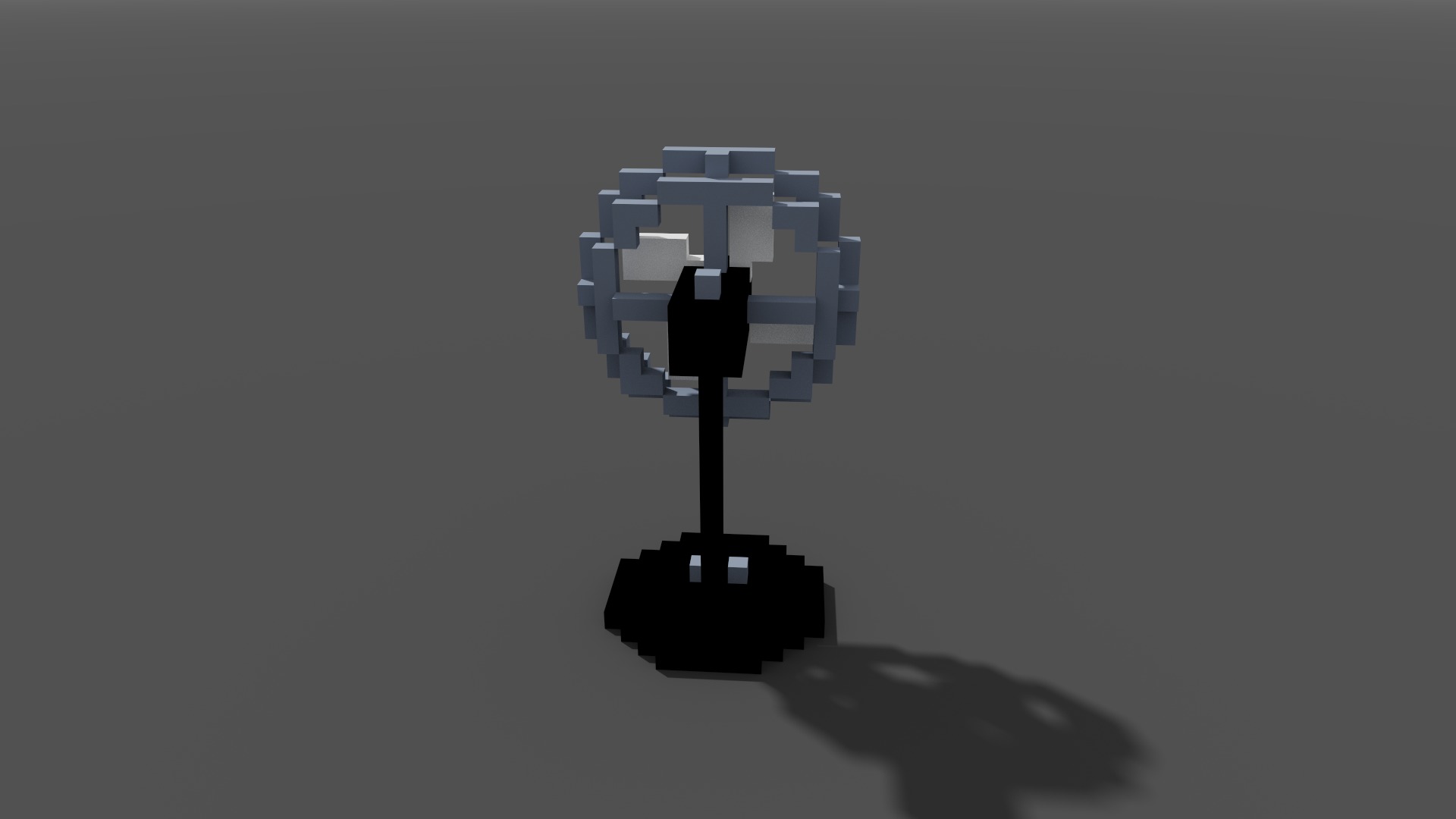 Fan Voxel 3D model_7