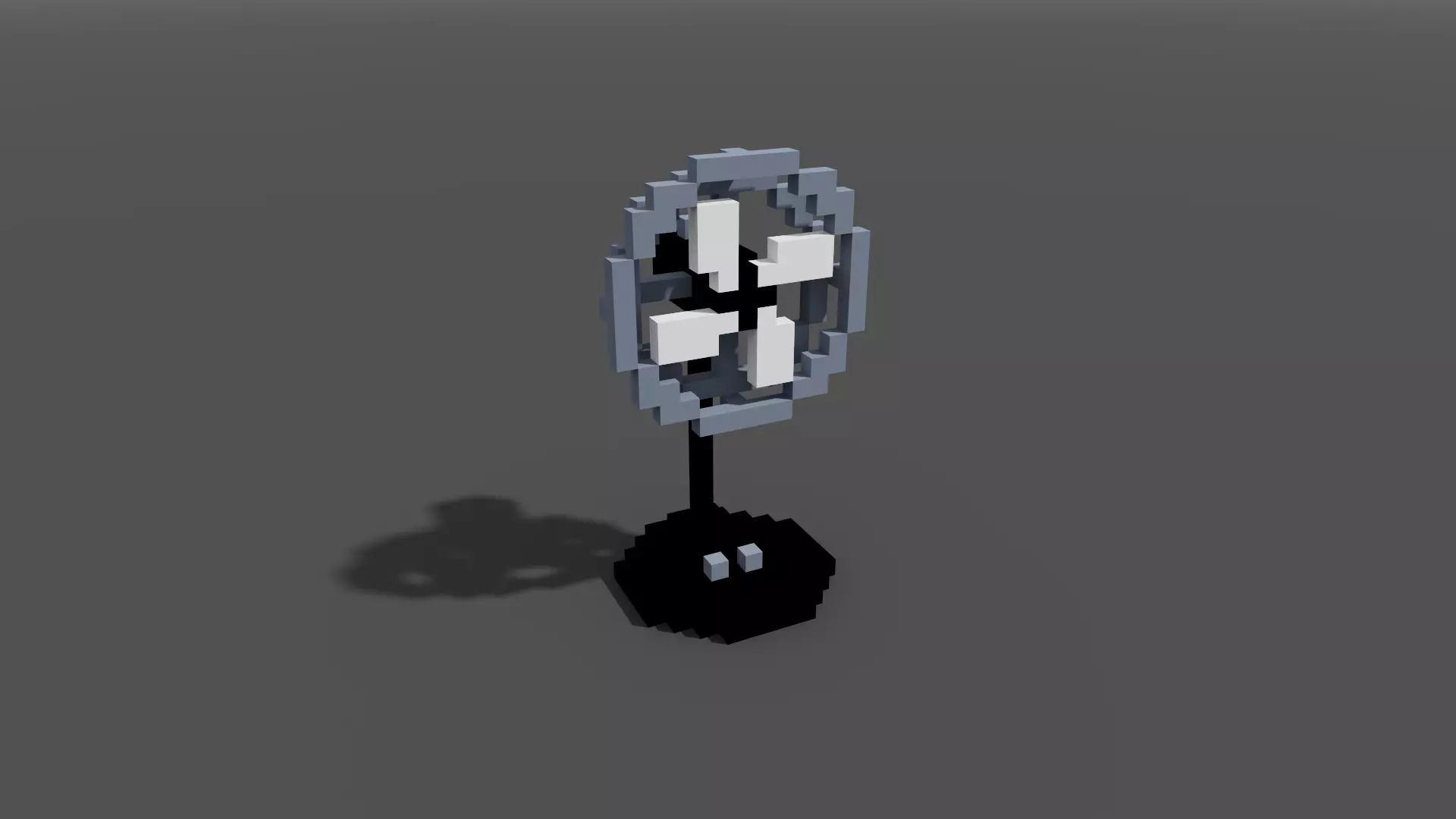 Fan Voxel 3D model_0