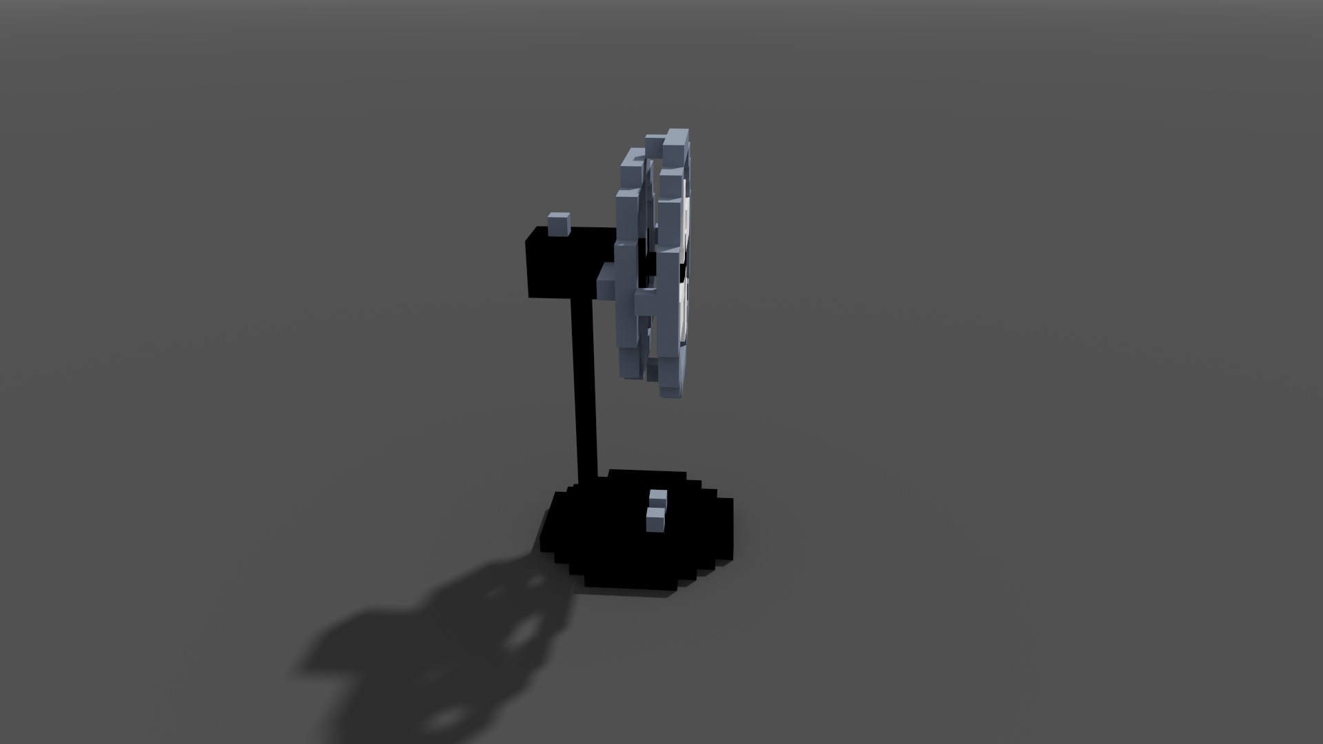 Fan Voxel 3D model_10