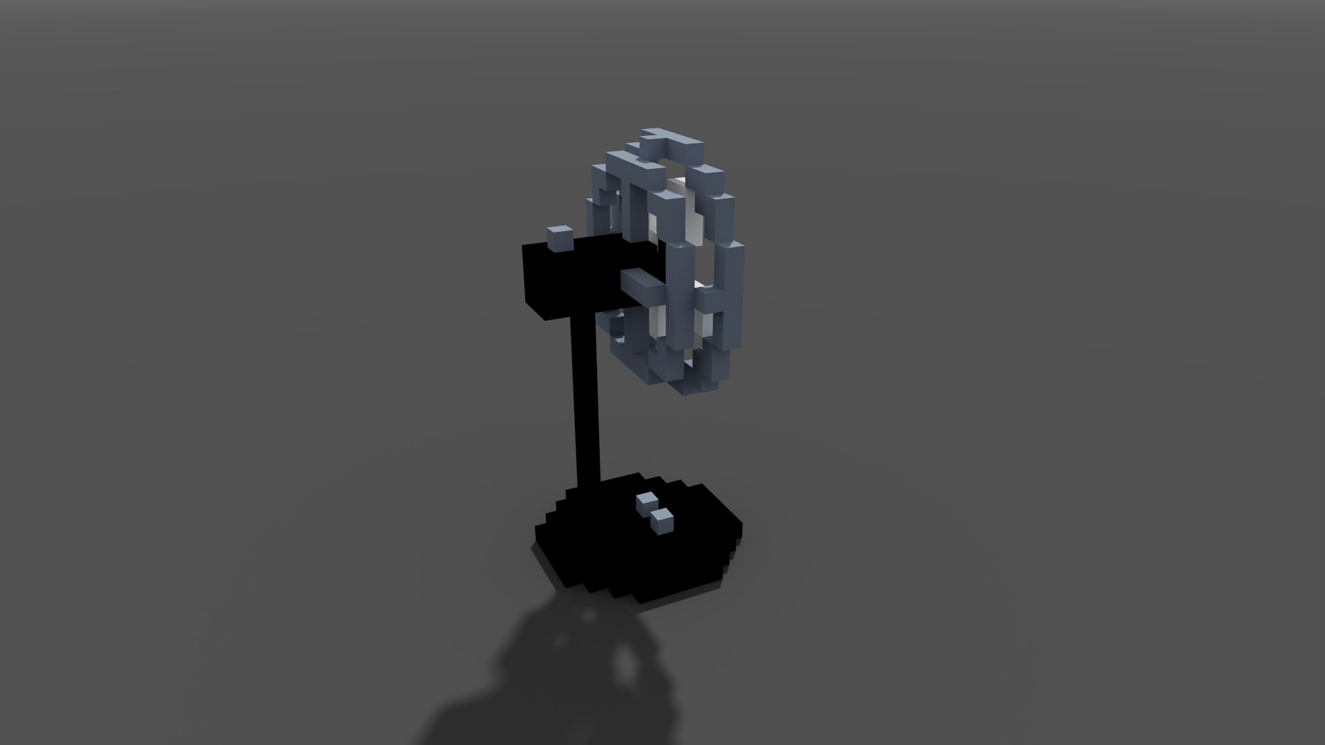 Fan Voxel 3D model_9