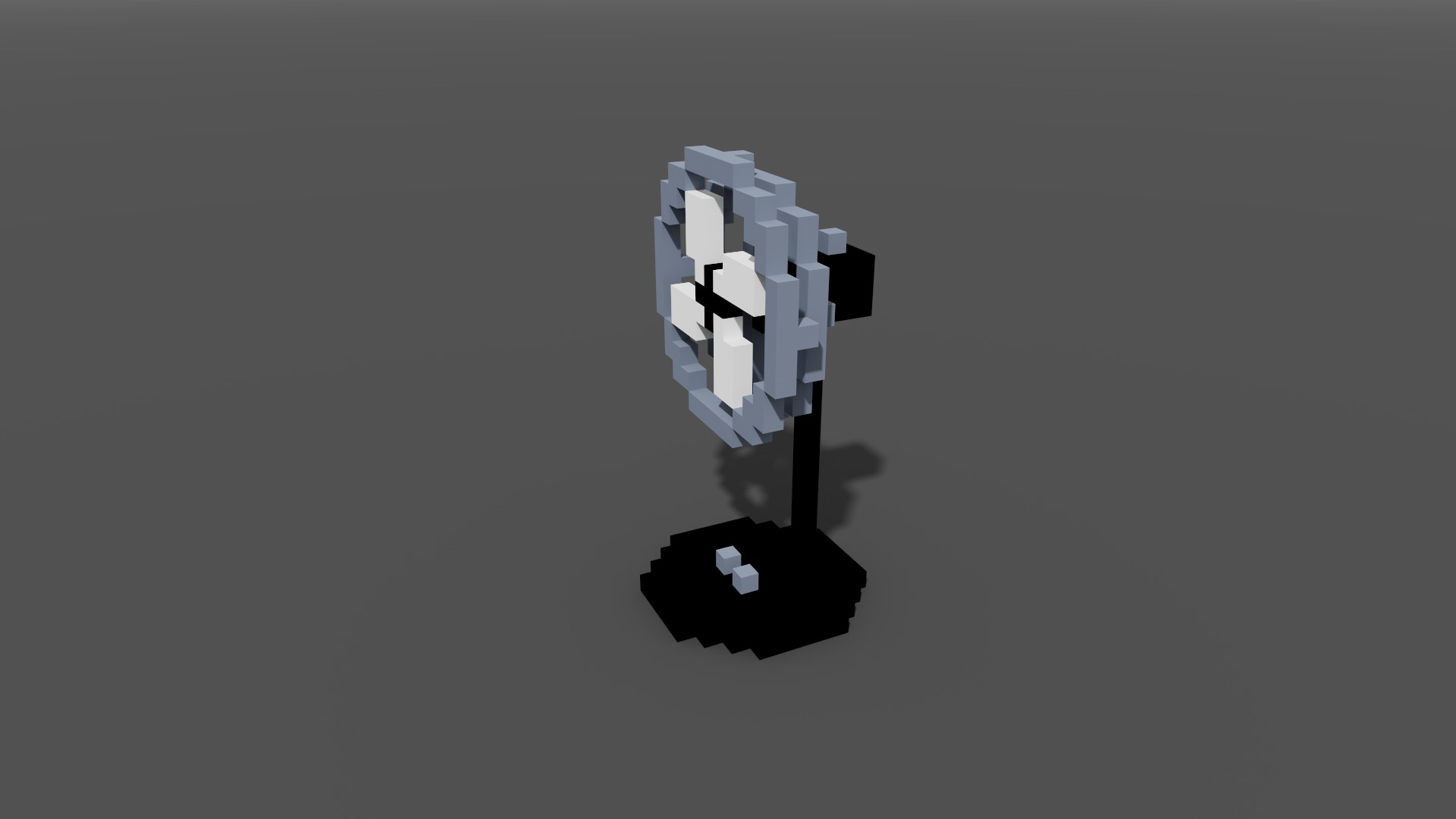 Fan Voxel 3D model_3