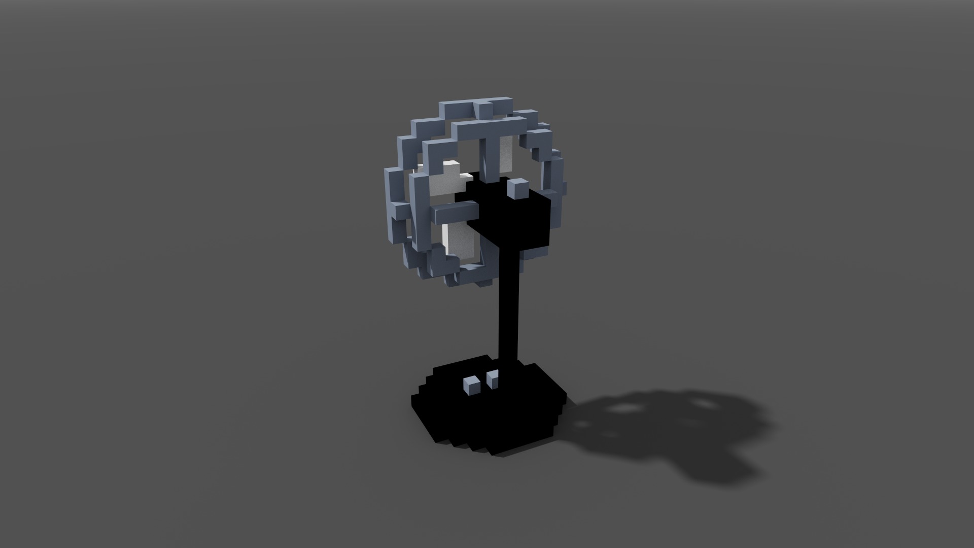 Fan Voxel 3D model_6