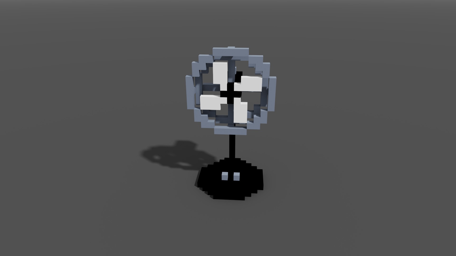 Fan Voxel 3D model_1