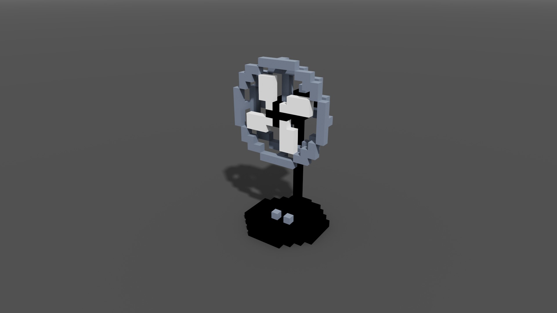 Fan Voxel 3D model_2