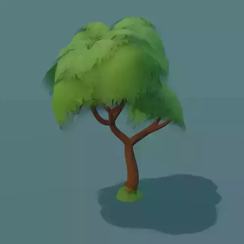 Stylized Willow Tree