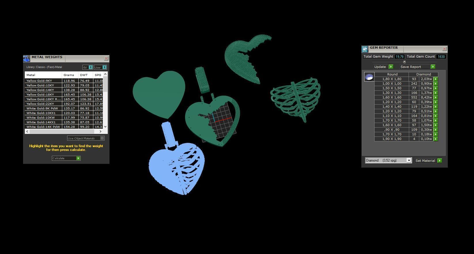 Big Skull Heart 3D print model_13