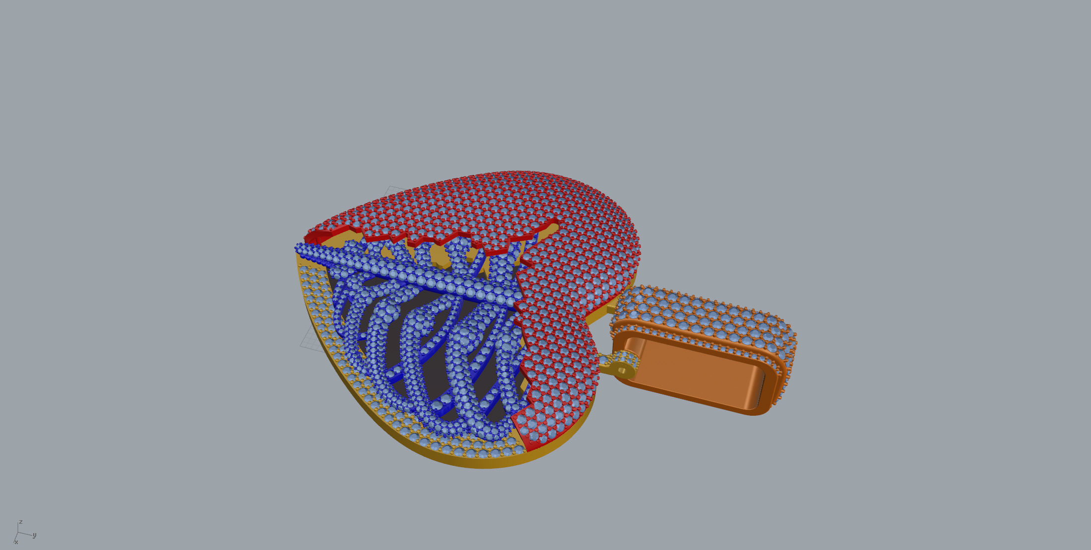 Big Skull Heart 3D print model_7