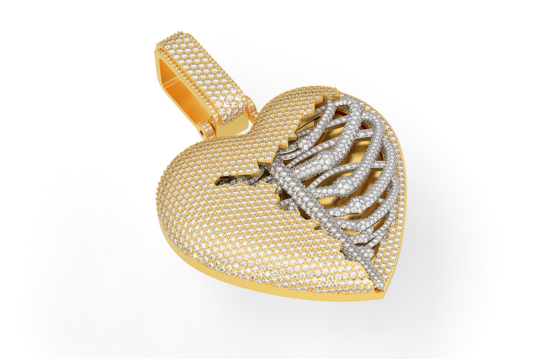 Big Skull Heart 3D print model_1