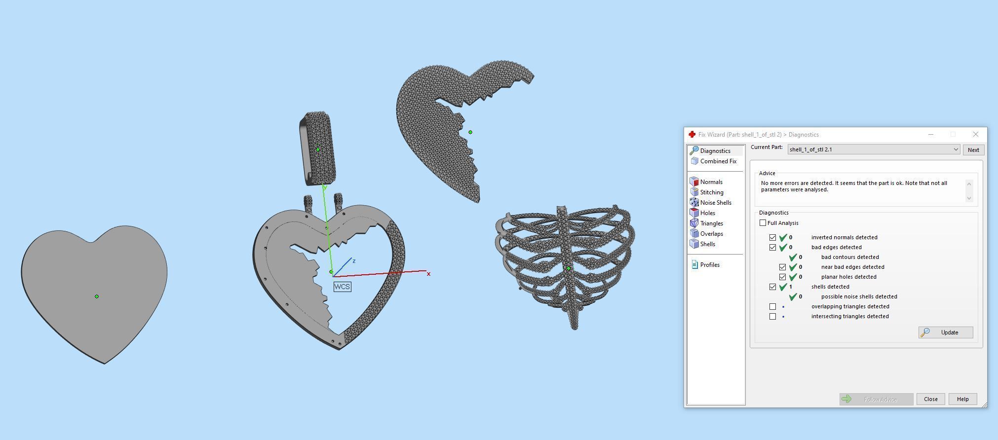 Big Skull Heart 3D print model_12