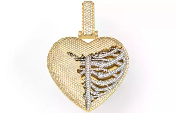 Big Skull Heart 3D print model Big Skull Heart 3D print model