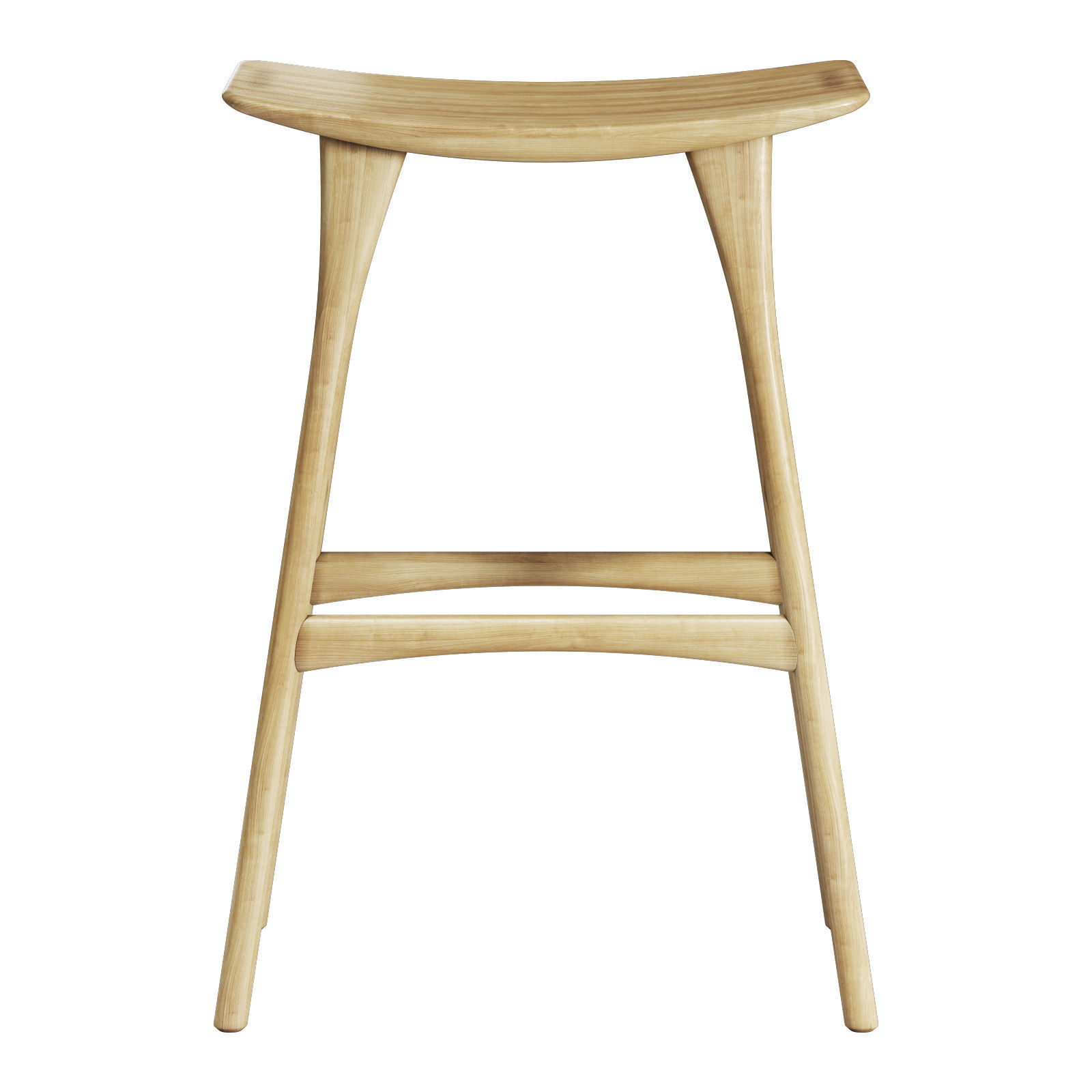 ethnicraft osso bar stool 3D model_1
